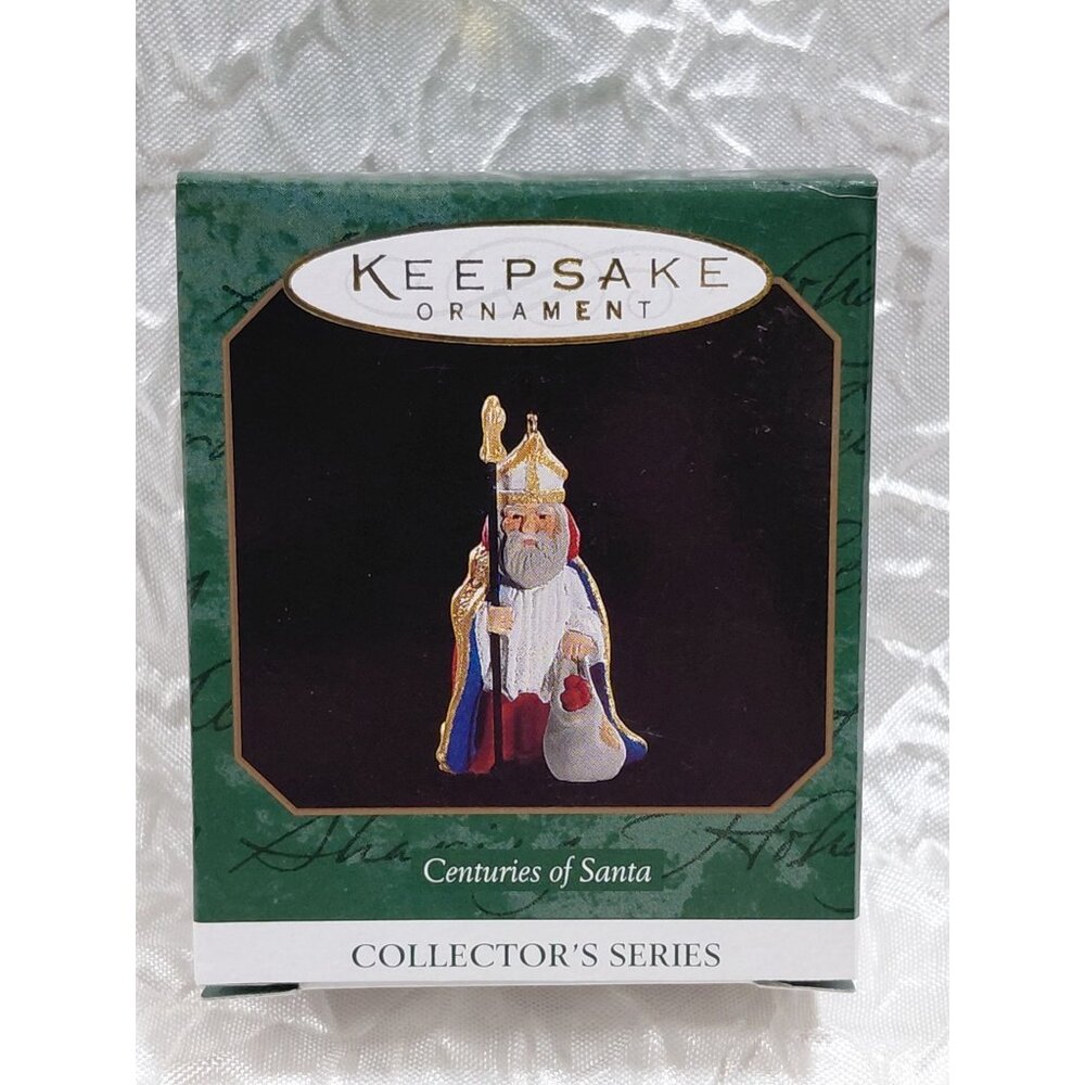 Vtg Centuries Of Santa Miniature Collectible Hallmark Keepsake Ornament